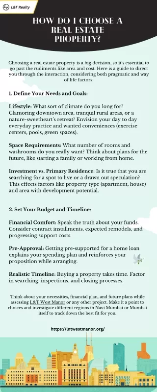 How do I choose a real estate property
