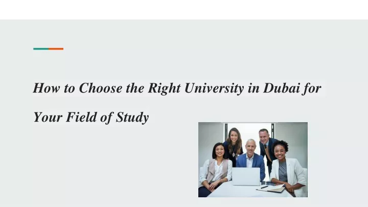 how to choose the right university in dubai for your field of study