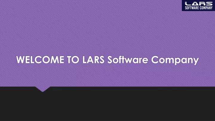 welcome to lars software company