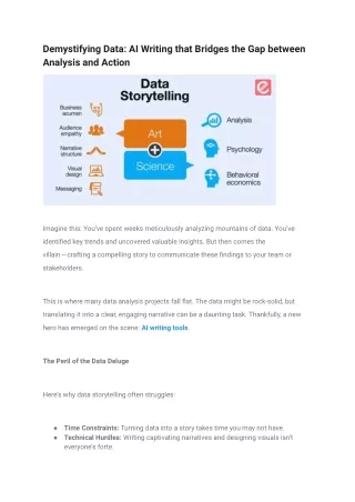 Demystifying Data_ AI Writing that Bridges the Gap between Analysis and Action