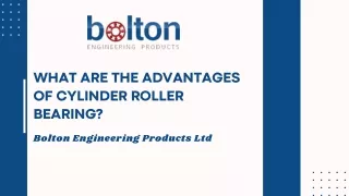 What Are The Advantages of Cylinder Roller Bearing