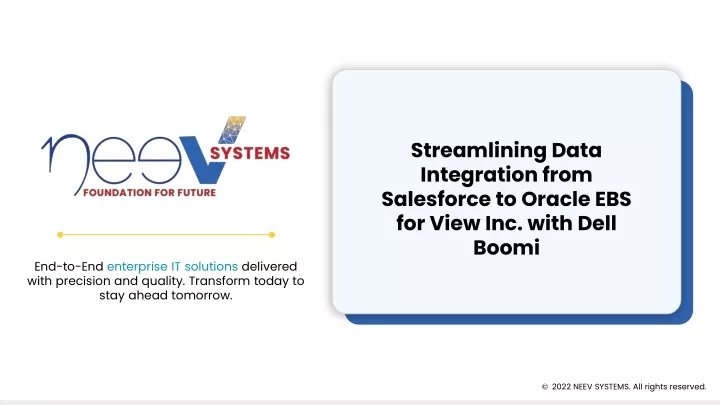 streamlining data integration from salesforce to oracle ebs for view inc with dell boomi