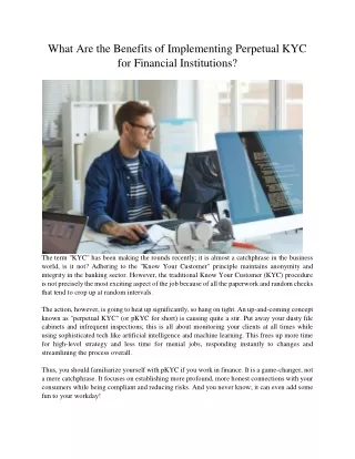 what are the benefits of implementing perpetual
