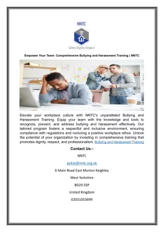 empower your team comprehensive bullying