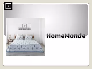 Experience Comfort with HomeMonde's Cotton Bedsheets for Double Beds