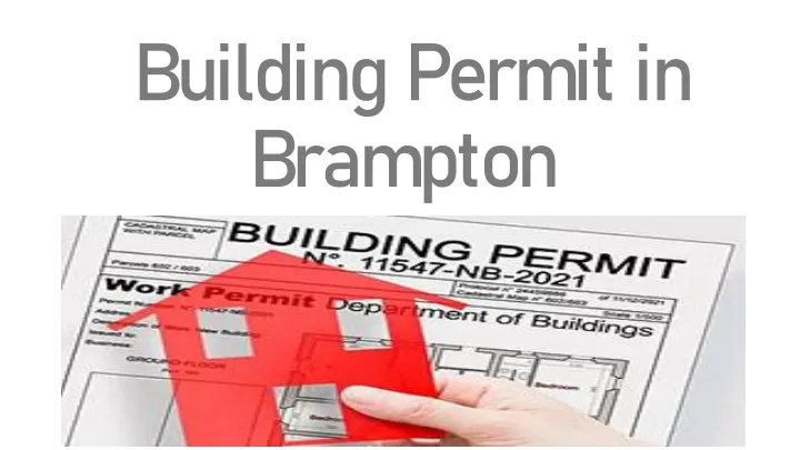 building permit in brampton