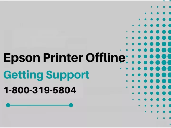 epson printer offline