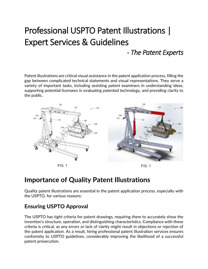 professional uspto patent illustrations