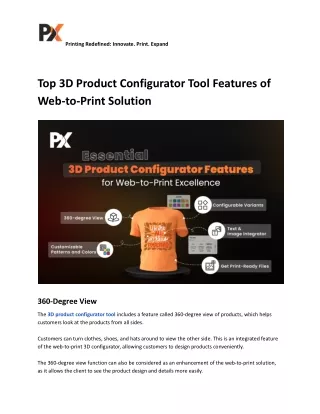 Top 3D Product Configurator Tool Features of Web-to-Print Solution