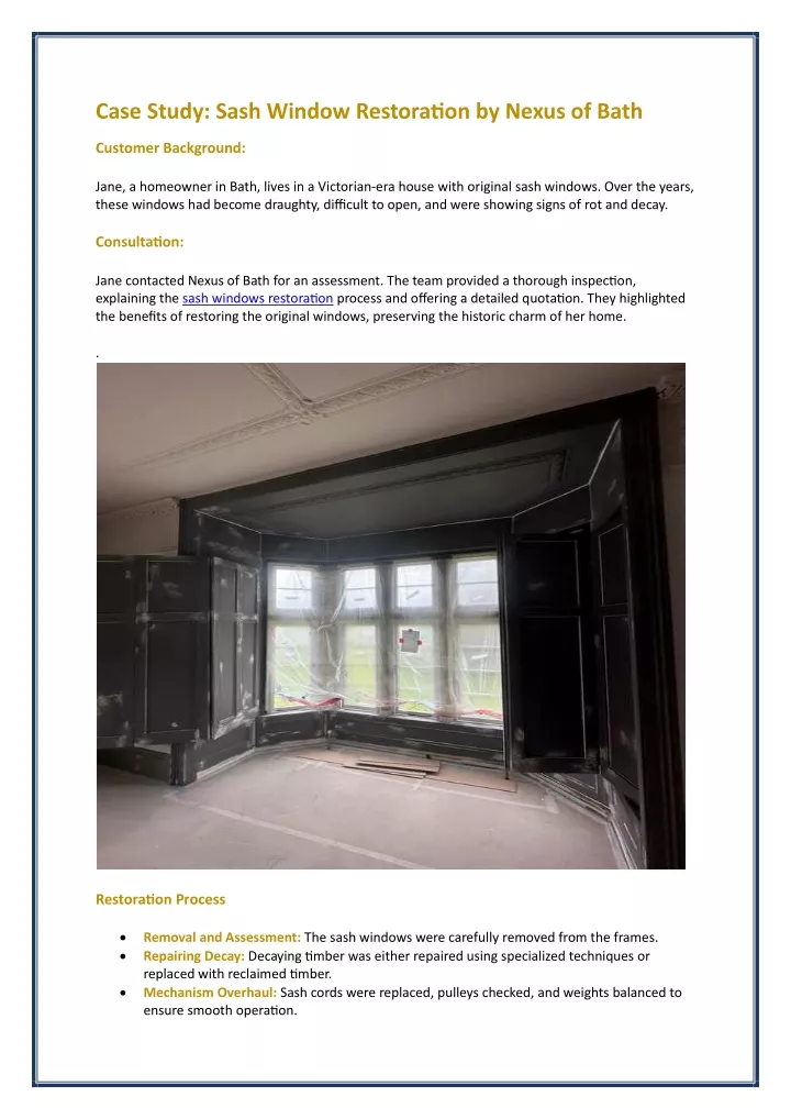 case study sash window restoration by nexus