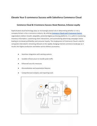 Commerce Cloud & E-Commerce Success_ Boost Revenue, Enhance Loyalty