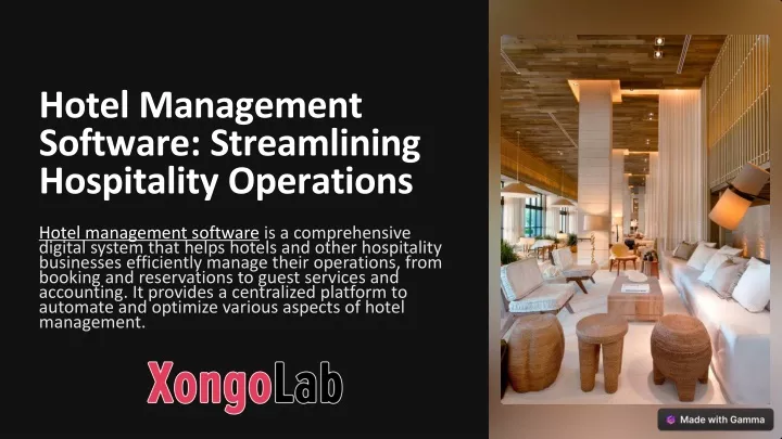 hotel management software streamlining