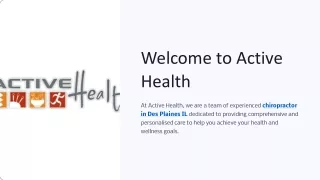 welcome to active health