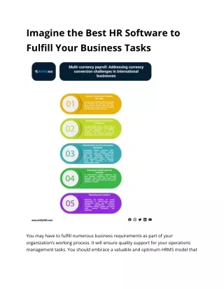 Imagine the Best HR Software to Fulfill Your Business Tasks