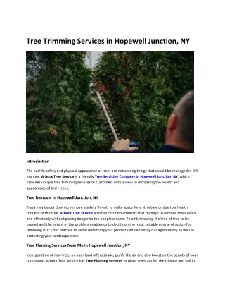 tree trimming services in hopewell junction ny