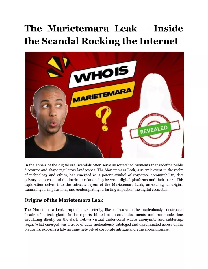 the marietemara leak inside the scandal rocking the internet