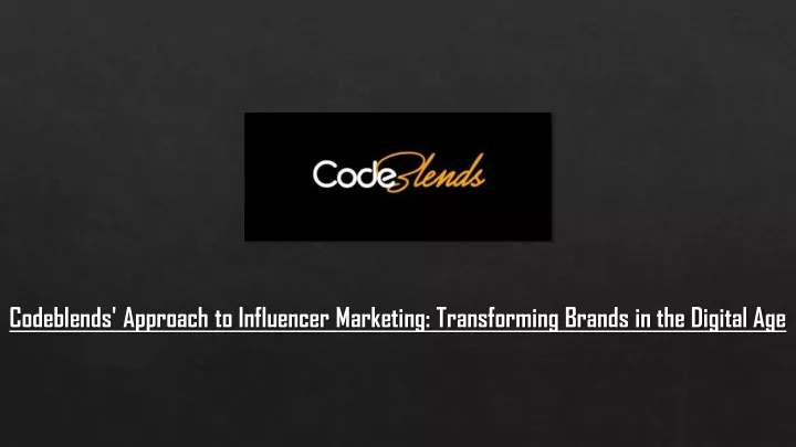 codeblends approach to influencer marketing