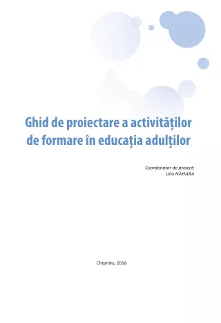 ghid de proiectare a activit ilor de formare