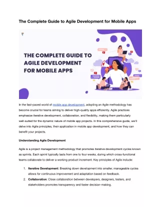 The Complete Guide to Agile Development for Mobile Apps