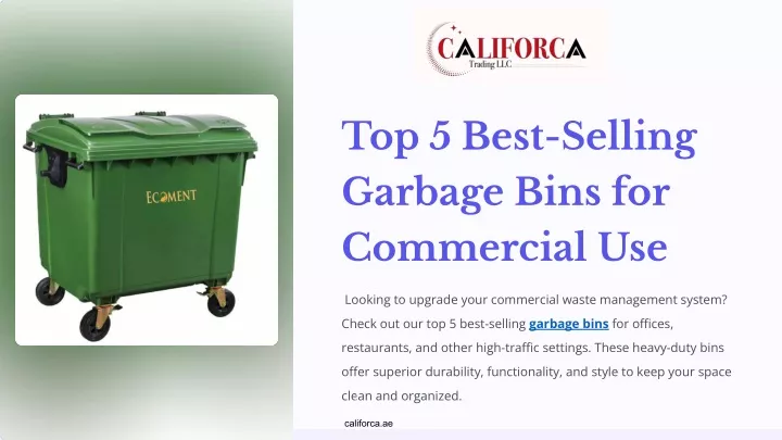 top 5 best selling garbage bins for commercial use