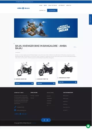 Bajaj Avenger Bike - Avenger Bike Price In Bangalore  Amba Bajaj