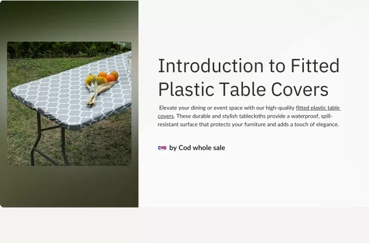 introduction to fitted plastic table covers