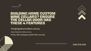 building home custom wine cellars ensure