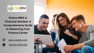 Online MBA in Financial Markets | MBA in Financial Markets | Yugedu