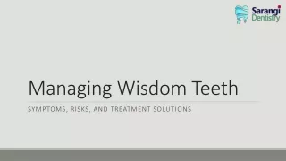 managing wisdom teeth