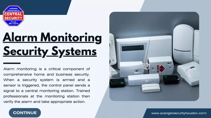 alarm monitoring security systems