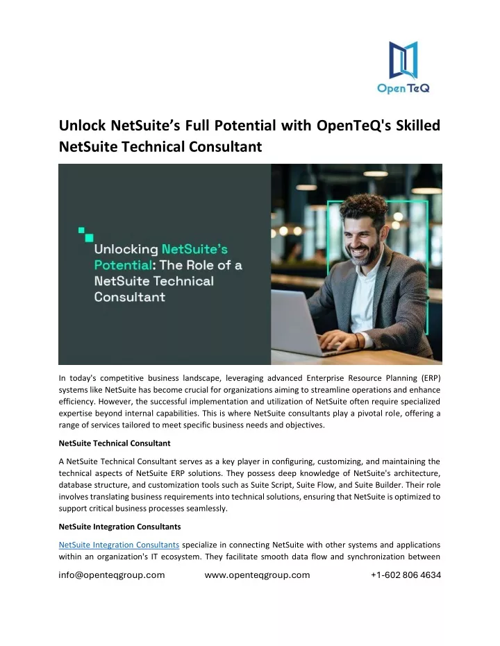 unlock netsuite s full potential with openteq