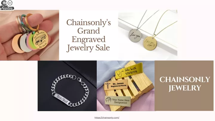 chainsonly s grand engraved jewelry sale