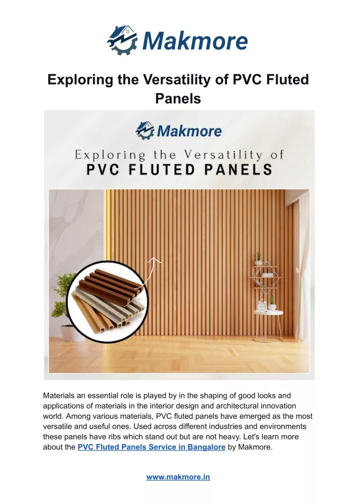 exploring the versatility of pvc fluted panels