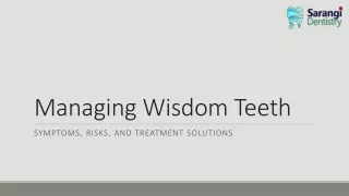 managing wisdom teeth