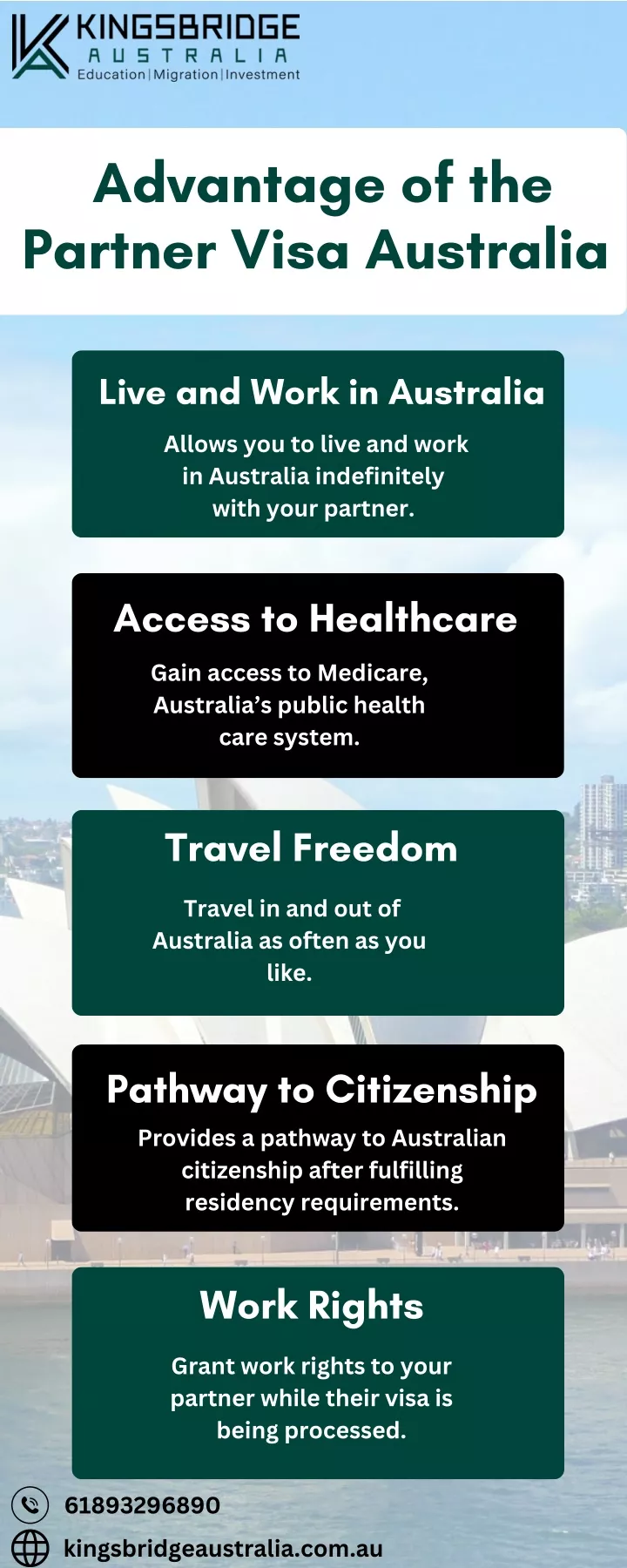 advantage of the partner visa australia