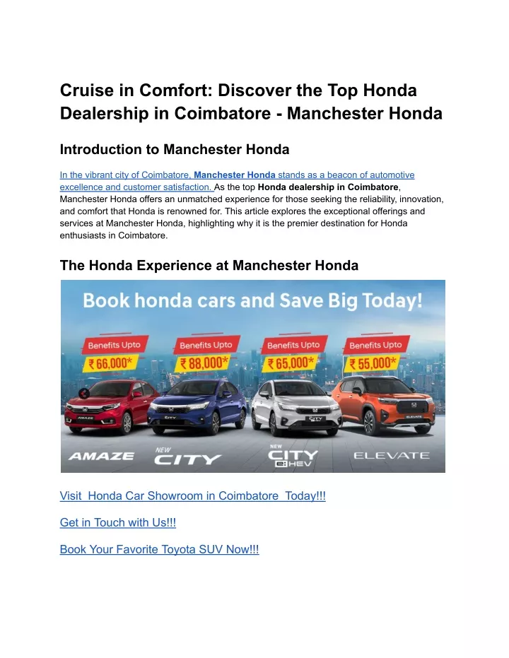 cruise in comfort discover the top honda