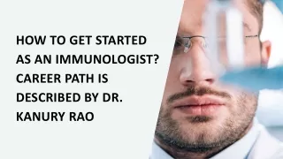how to get started as an immunologist career path