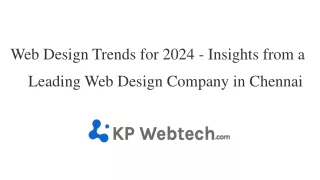 Leading Web Design Company in Chennai