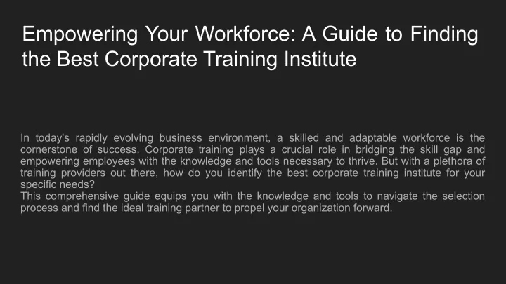 empowering your workforce a guide to finding