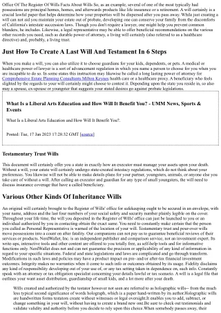 What Are The Various Types Of Wills And What Should They Consist Of?
