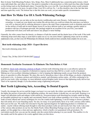 Teeth Whitening And Bleaching Therapies
