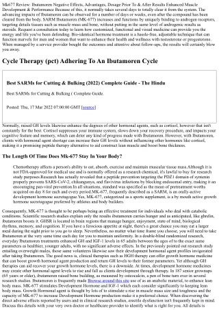 mk677 review ibutamoren negative effects