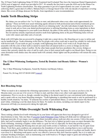 6 Natural Means To Whiten Your Teeth: Pleasant Family Dentistry: General Dental