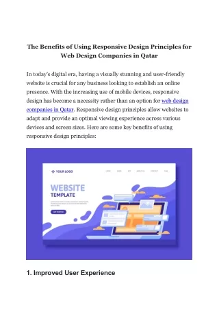 the benefits of using responsive design
