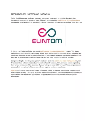 omnichannel commerce software