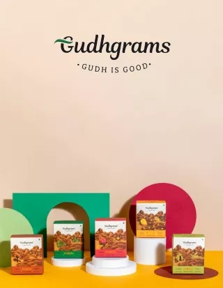 Flavoured jaggery powder dessert, replacing sugar Mithai | Gudhgrams