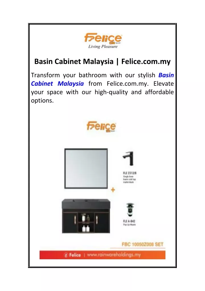 basin cabinet malaysia felice com my