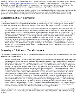 The Function of Smart Thermostats in Enhancing AC Efficiency