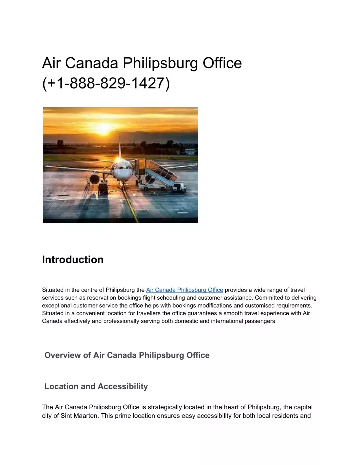 PPT - Air Canada Philipsburg Office (3) PowerPoint Presentation, free ...