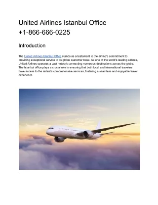 United Airlines Istanbul Office